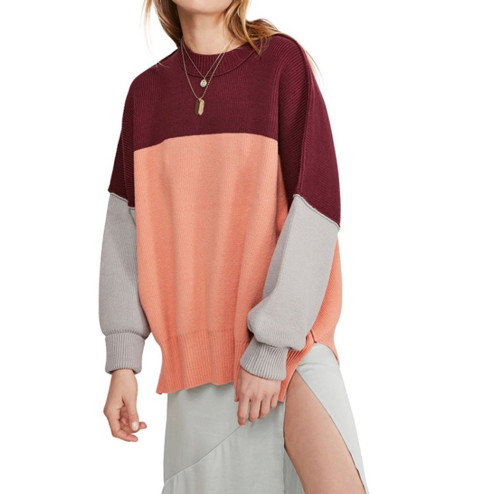 Free People Easy Street Tunic color block size M